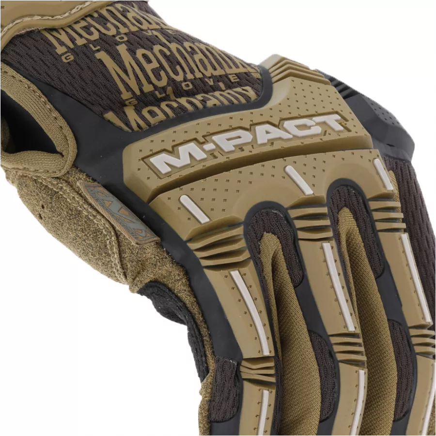 Rękawice Mechanix Wear M-Pact brązowe 4/7