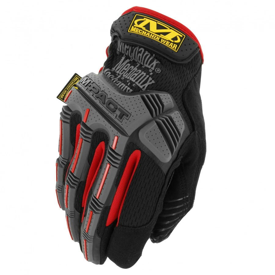 Rękawice Mechanix Wear M-Pact czarno - czerwone 1/5