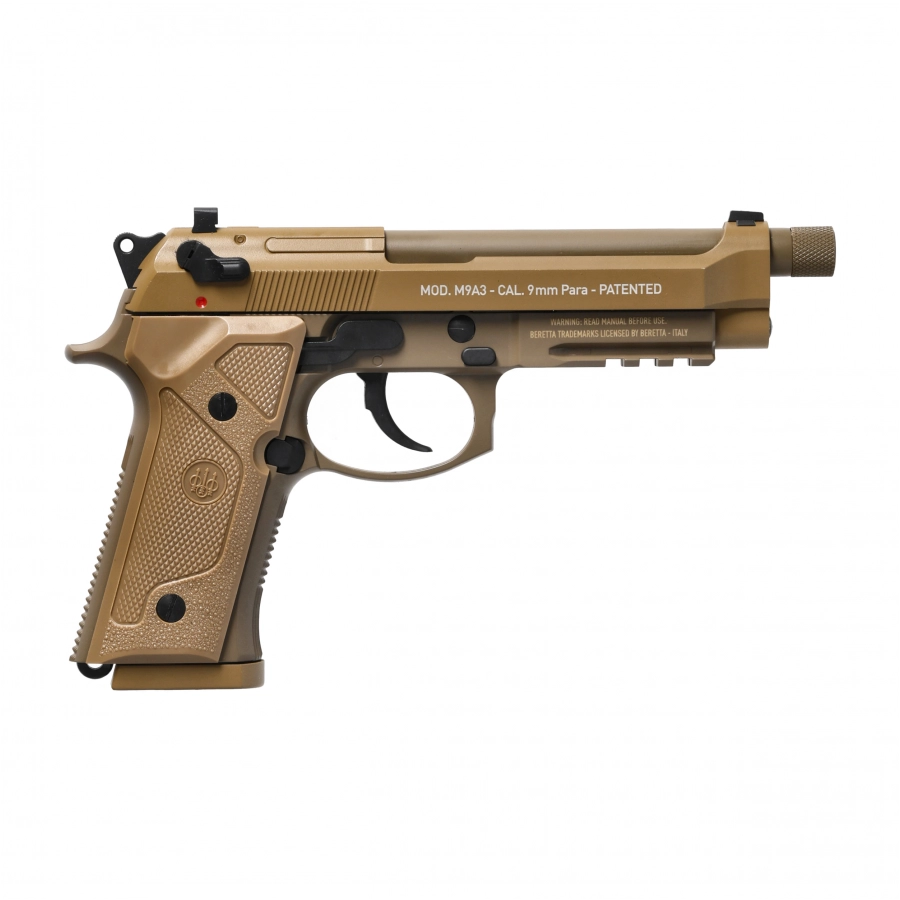 Replica ASG pistol Beretta M9 A3 FDE 6 mm + kabu 2/10