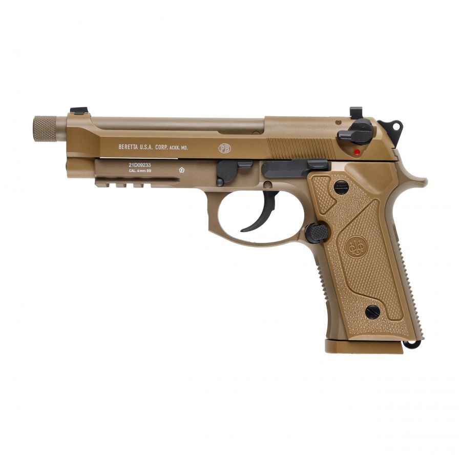 Replica ASG pistol Beretta M9A3 FM 6 mm brown. 1/11