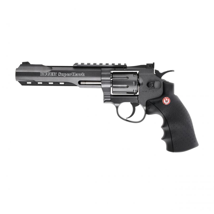 Replica ASG revolver Ruger Superhawk 6" 6mm black 1/11