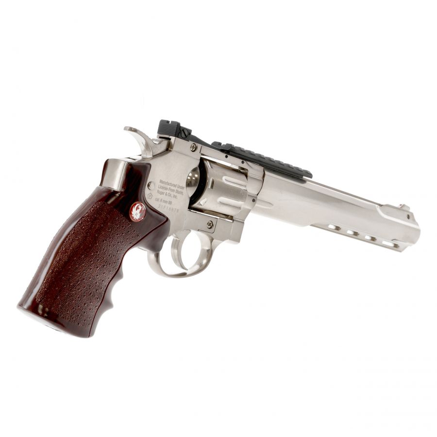 Replica ASG revolver Ruger Superhawk 8" 6 mm chrome 4/10