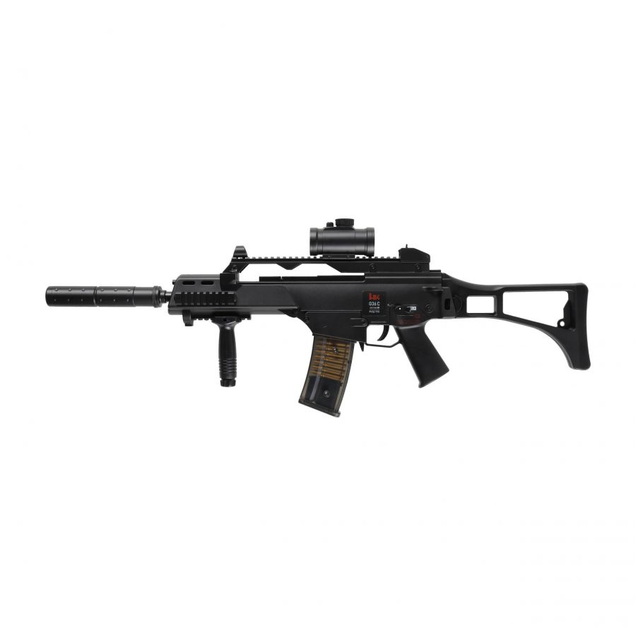 Replika karabinek ASG Heckler&Koch G36C metalowa lufa 6 mm 1/14