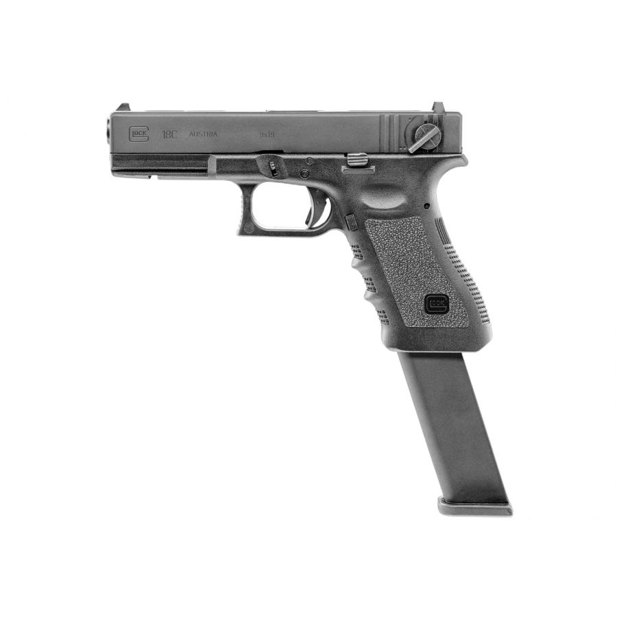 Replika pistolet ASG Glock 18C gen 3. 6 mm gas 1/3