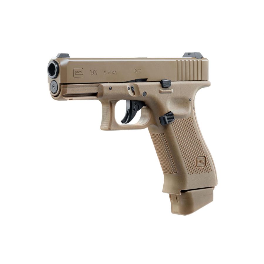 Replika pistolet ASG Glock 19X 6 mm coyote CO2 3/3