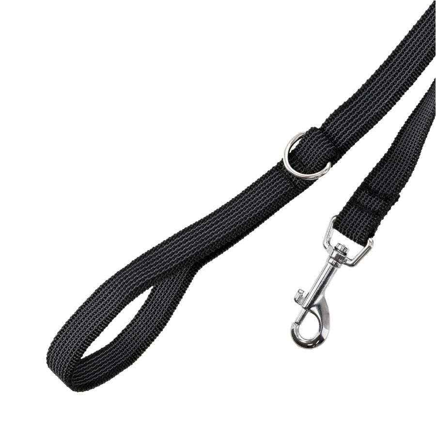 Rubberized leash 4wild anti-slip. 10 m black 3/5