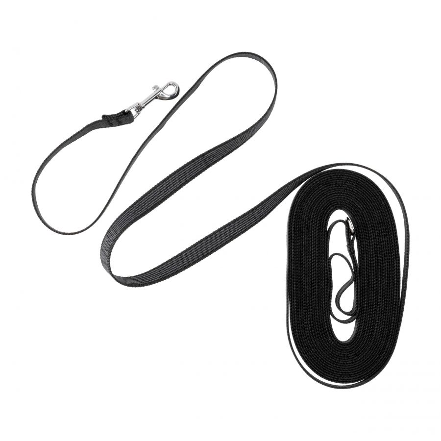 Rubberized leash 4wild anti-slip. 10 m black 2/5