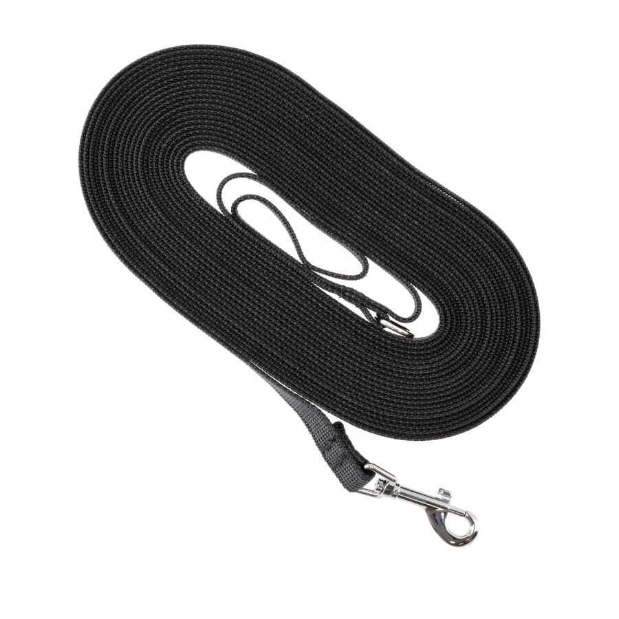 Rubberized leash 4wild anti-slip. 10 m black 1/5