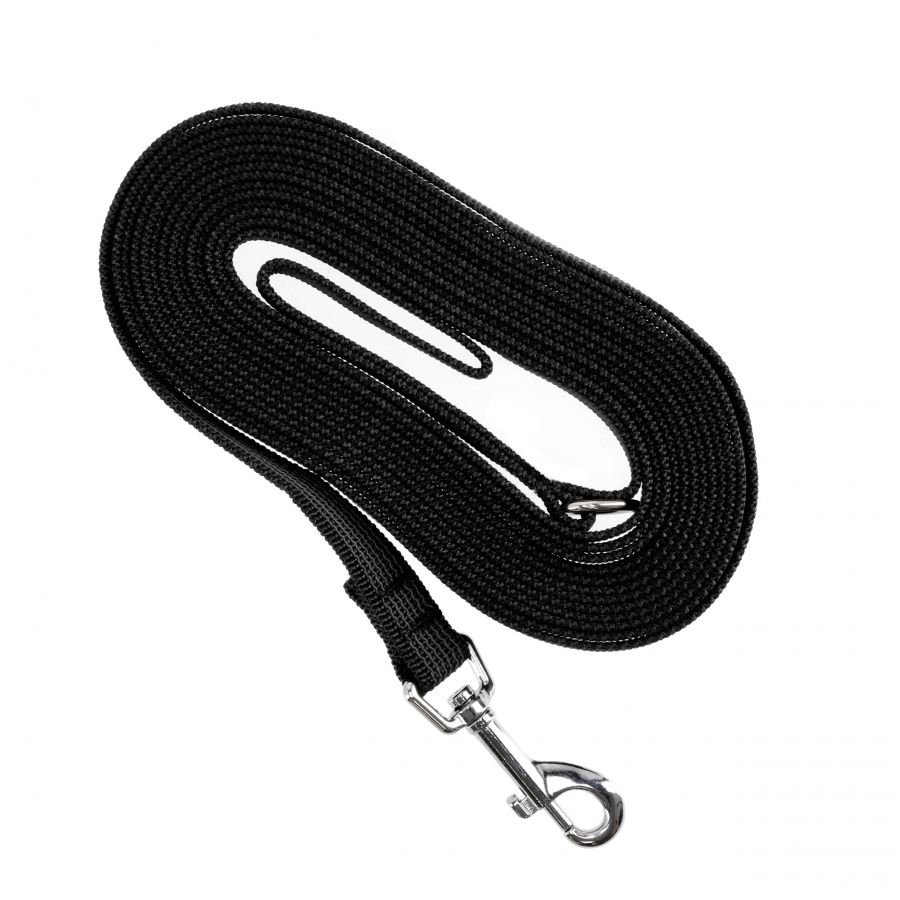 Rubberized leash 4wild anti-slip. 3 m black 1/5