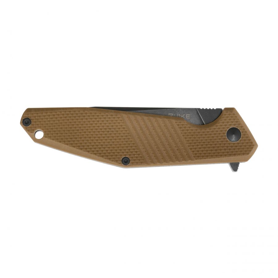 Ruike D191-W brown and black folding knife 4/6