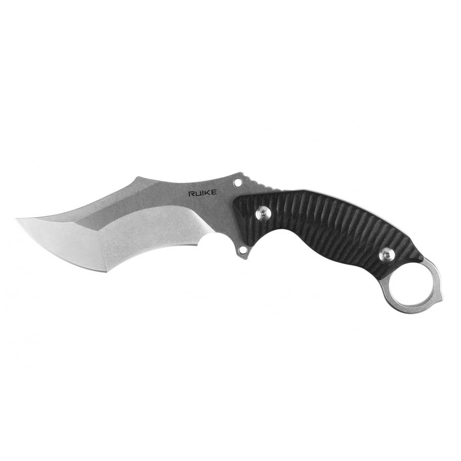 Ruike F181-B black fixed blade knife 1/6