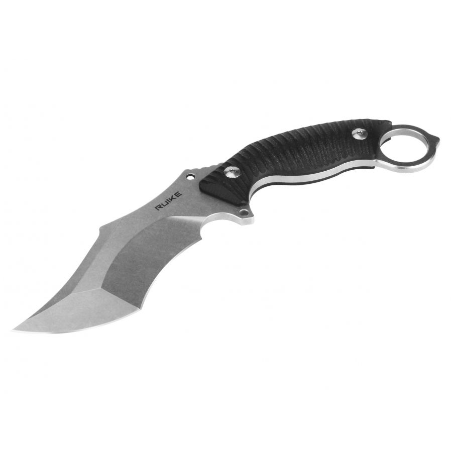 Ruike F181-B black fixed blade knife 3/6
