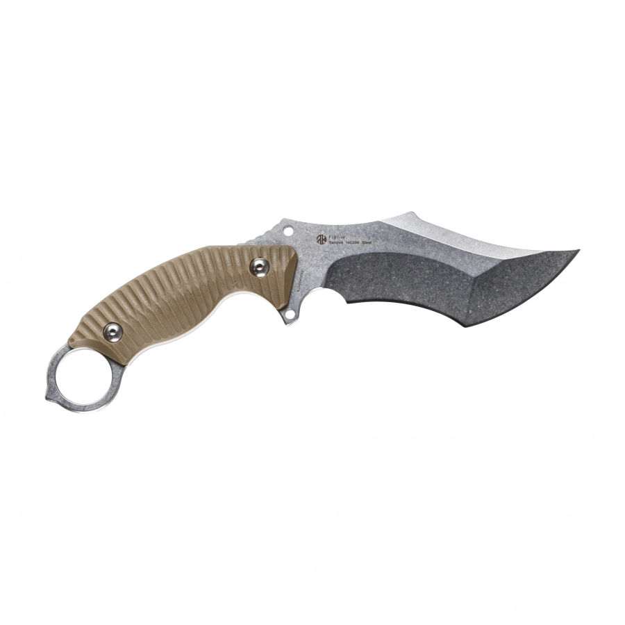 Ruike F181-W green fixed blade knife 2/5