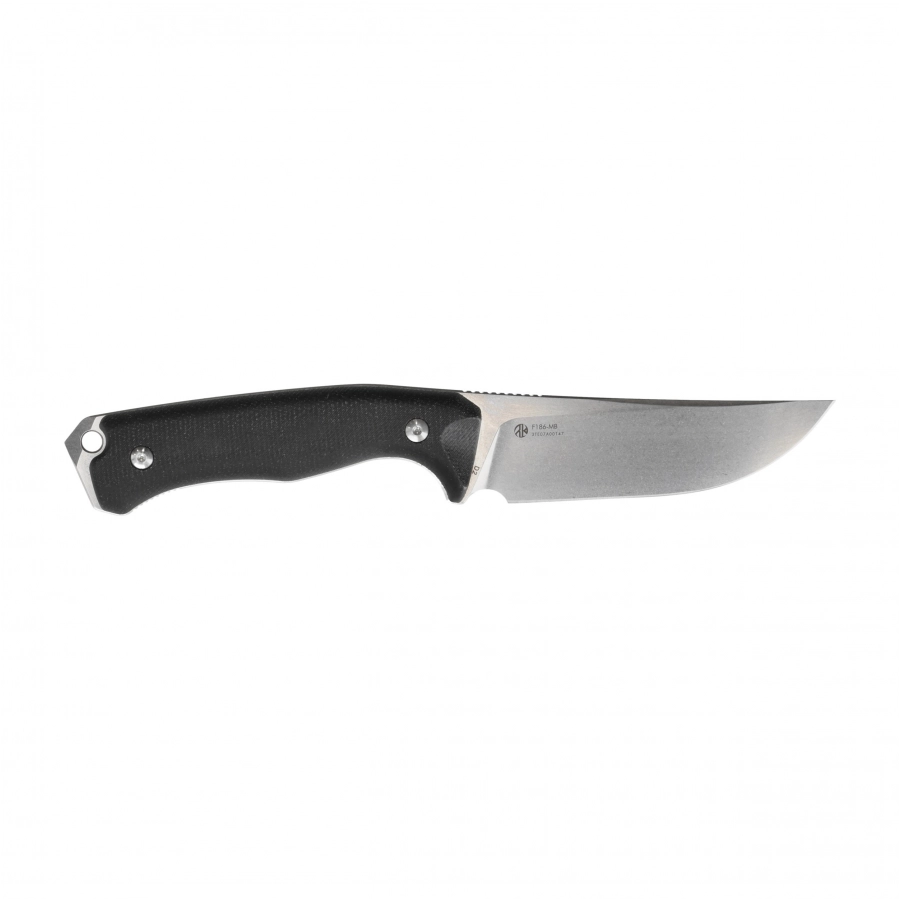 Ruike F186-MB black and silver fixed blade knife 2/5