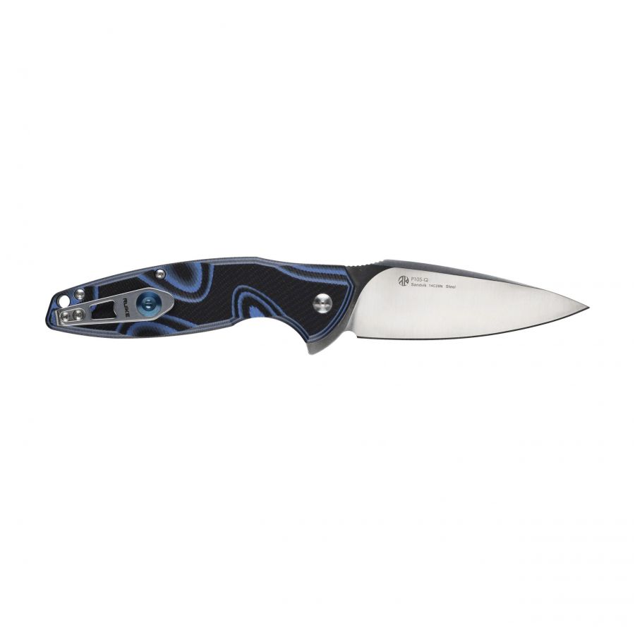 Ruike Fang P105-Q black-blue folding knife 2/5