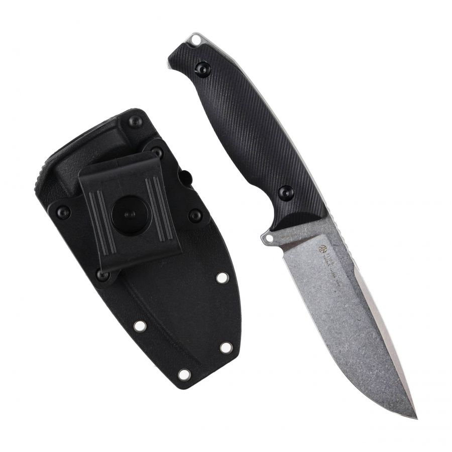 Ruike Jager F118-B black fixed blade knife 3/5