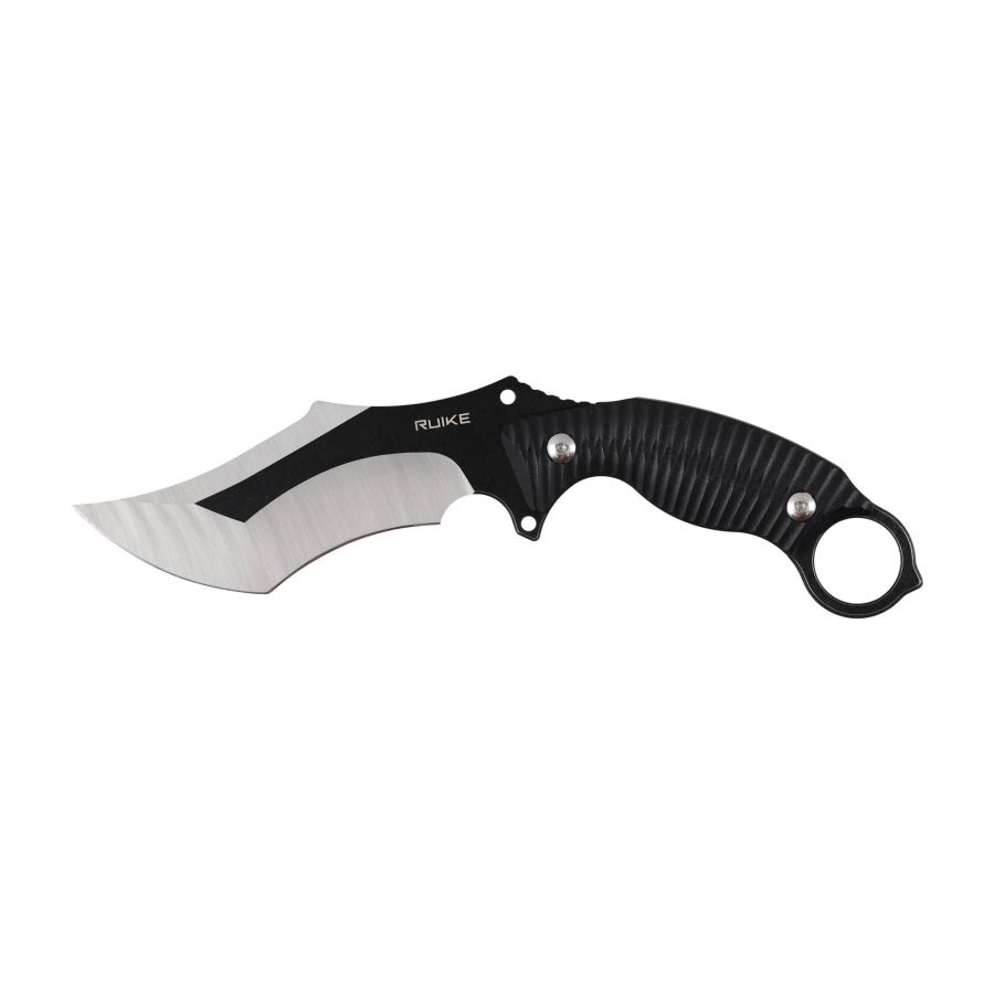 Ruike knife F181-B1 black and silver fixed blade 1/5