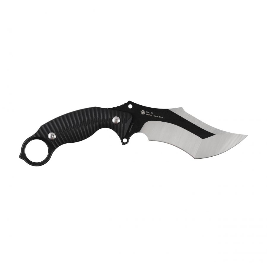 Ruike knife F181-B1 black and silver fixed blade 2/5