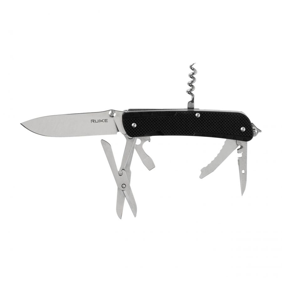 Ruike LD31-B folding pocket knife, multi-function, black 1/7