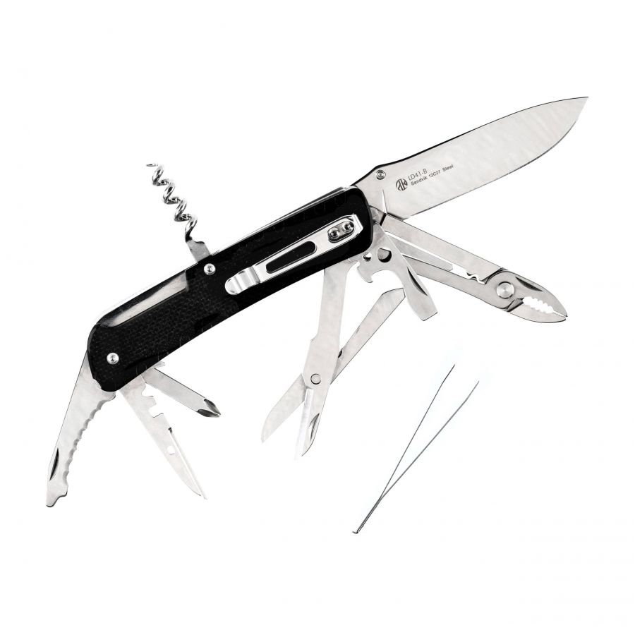 Ruike LD41-B multifunction pocket knife, black 2/7