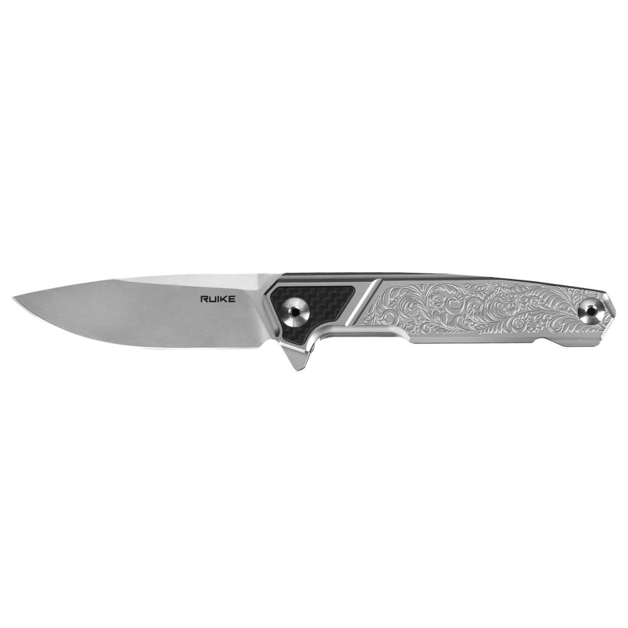 Ruike P875-SZ silver folding knife 1/3