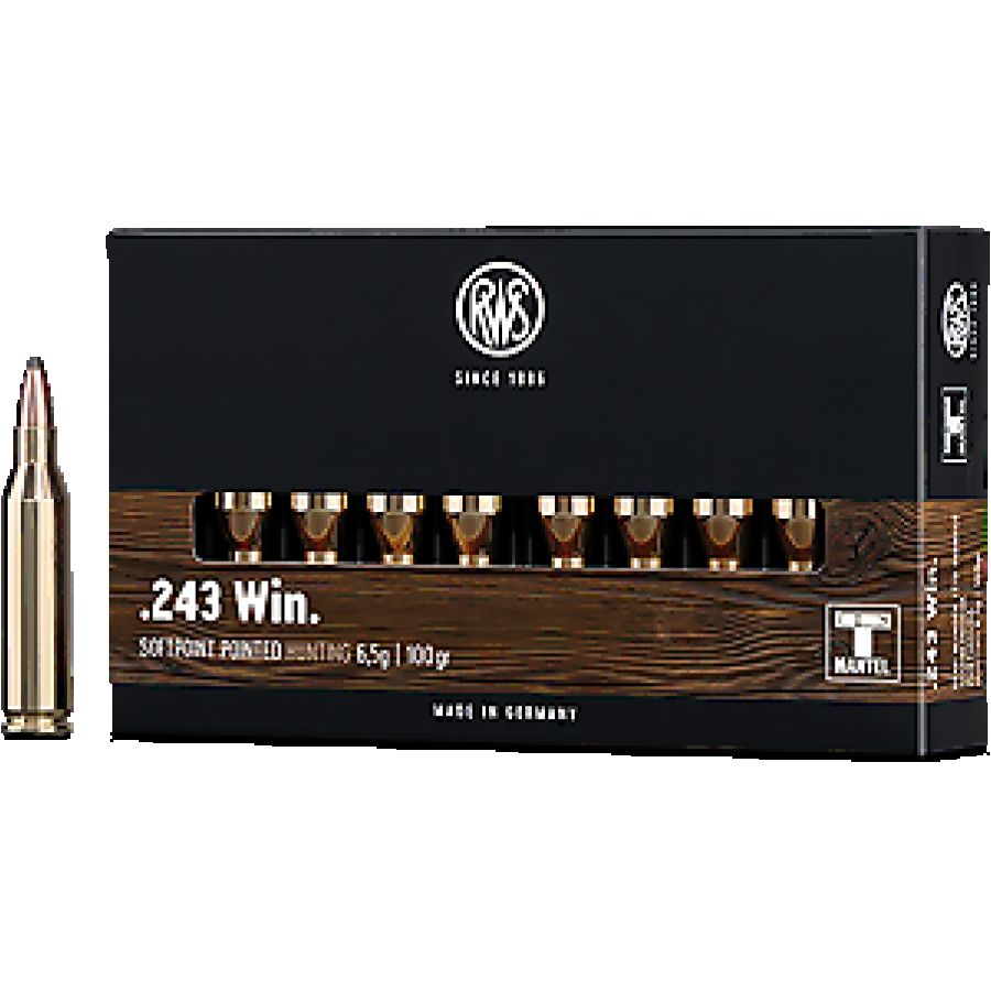 RWS ammunition cal. .243 WIN TMS 6.5 g 1/1