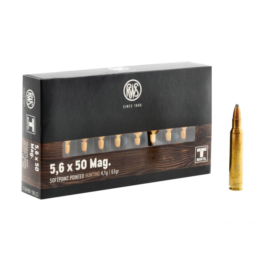 RWS ammunition cal. 5.6x50 TM 4.1 g 1/4
