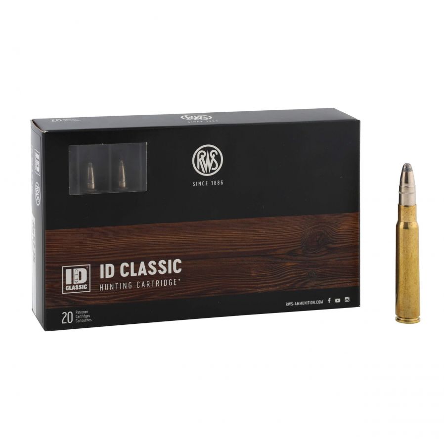 RWS ammunition cal. 8x57 JS ID 12.8 g 1/4