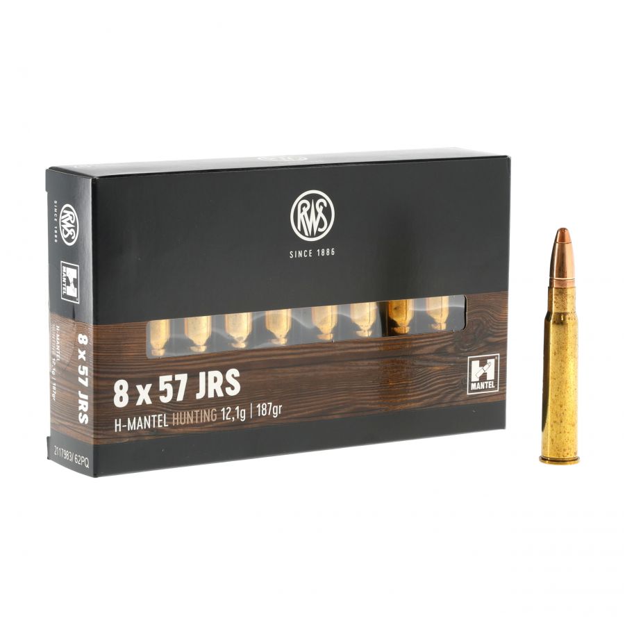 RWS cal. 8x57 JRS HMK 12.1 g ammunition 1/4