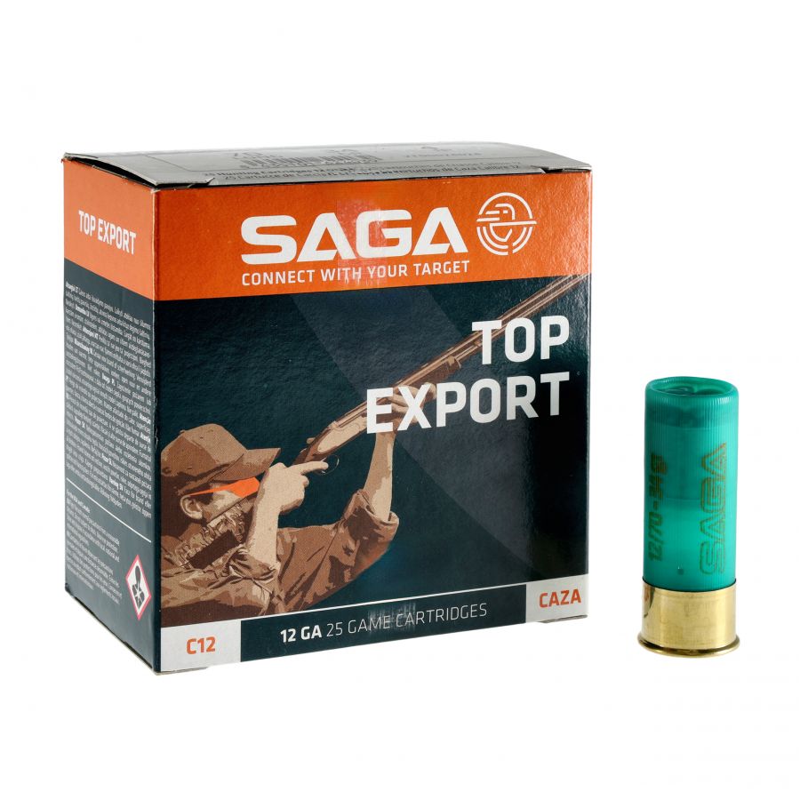 SAGA 12/70 Export 34GR (P4) Shotgun Ammunition. 1/4