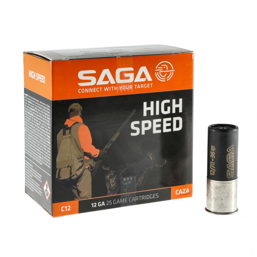 SAGA 12/70 High Speed 36GR (P2) Shotgun Ammunition. 1/4