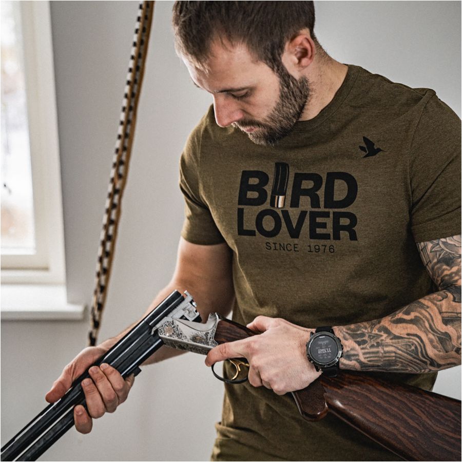 Seeland Bird Lover Dark Olive Melange T-Shirt 4/4