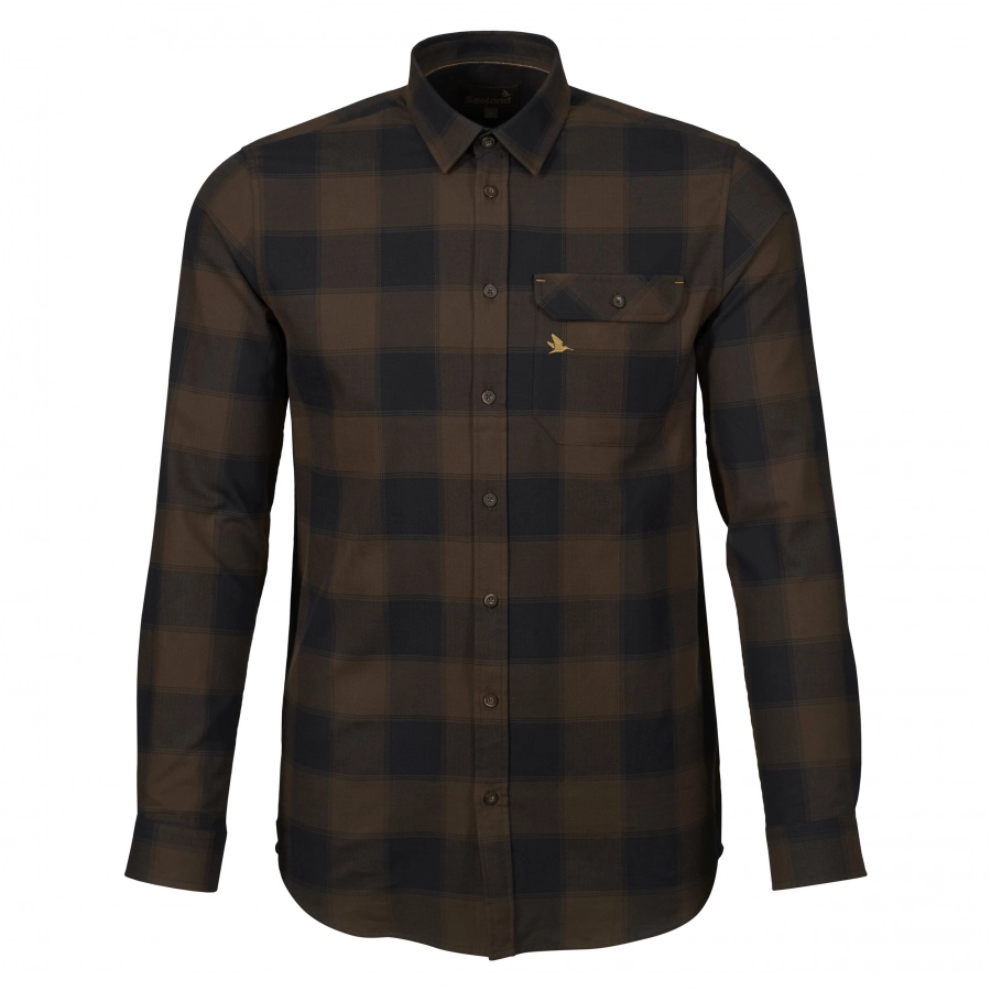 Seeland Highseat shirt brown 1/5