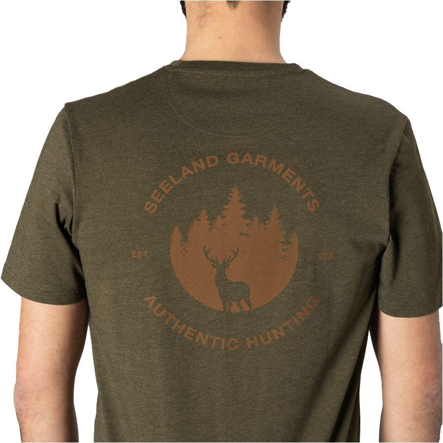 Seeland Saker Pine green melange t-shirt 4/8