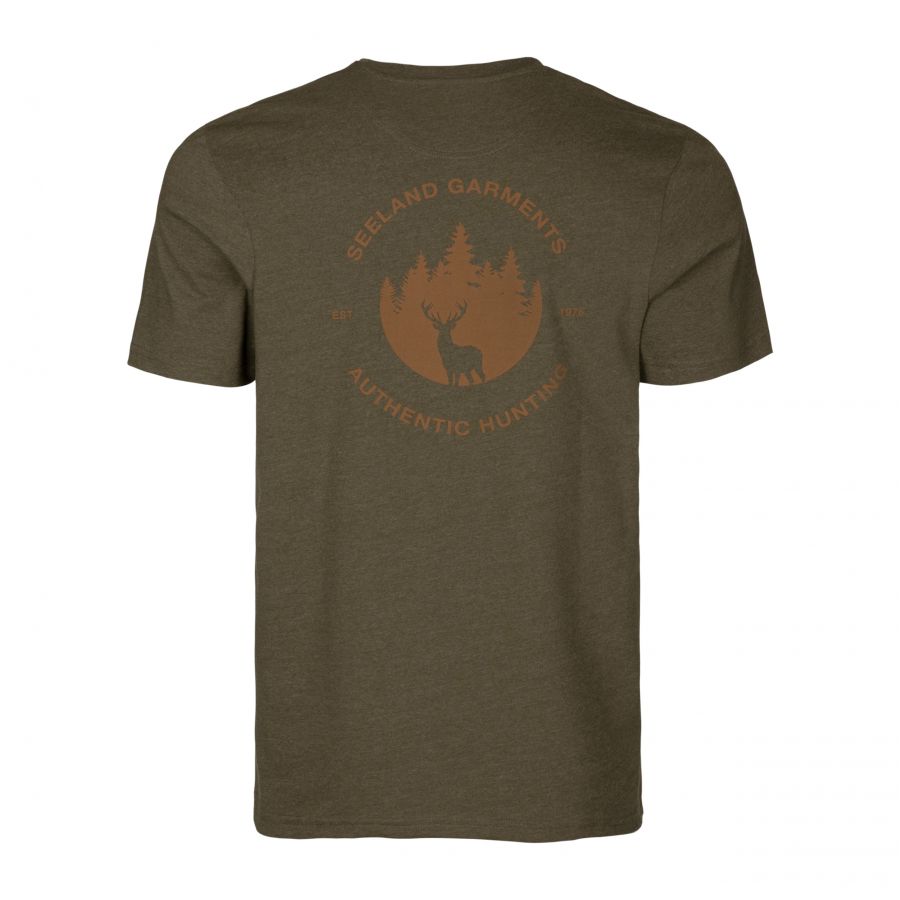 Seeland Saker Pine green melange t-shirt 2/8