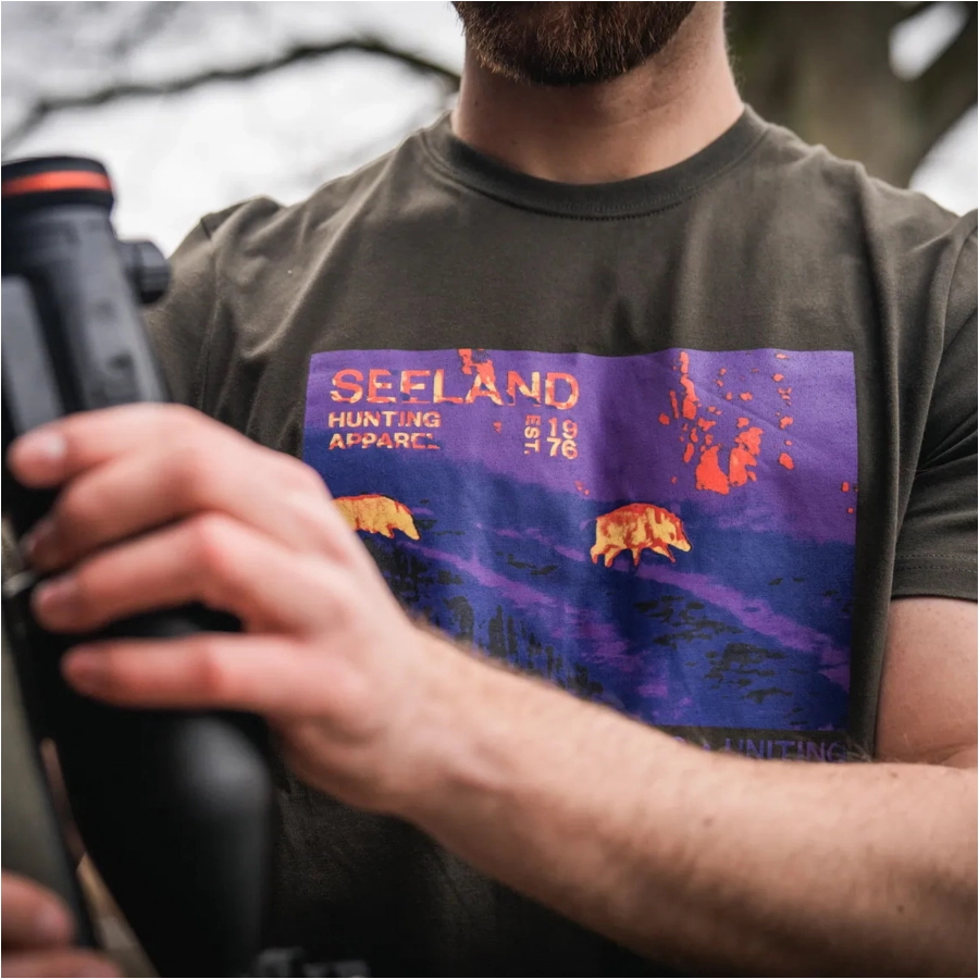 Seeland Thermal Pine green t-shirt 3/7