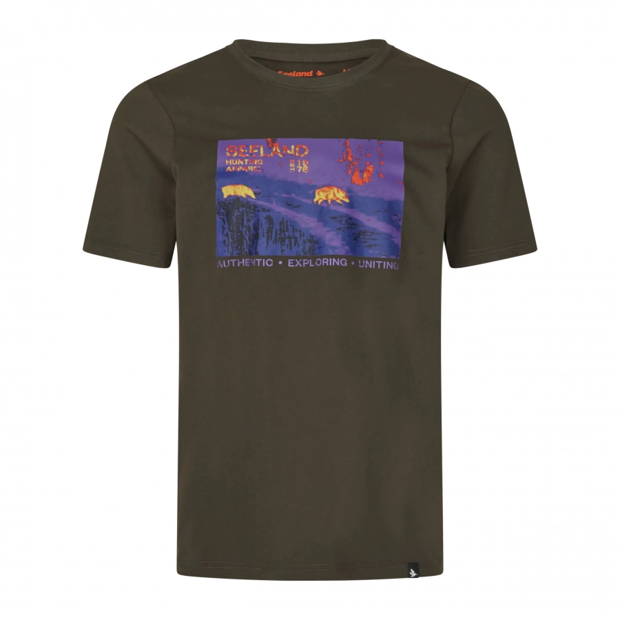 Seeland Thermal Pine green t-shirt 1/7