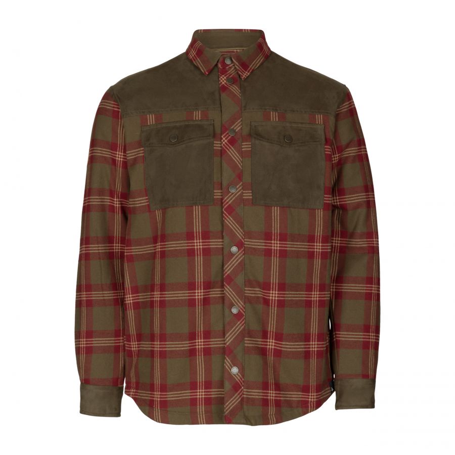 Seeland Vancouver Red check shirt 1/7