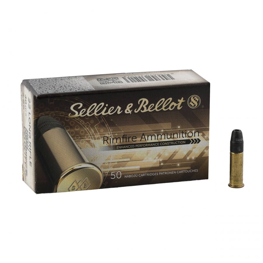 Sellier&amp;Bellot 22 LR HV HP ammunition 1/4