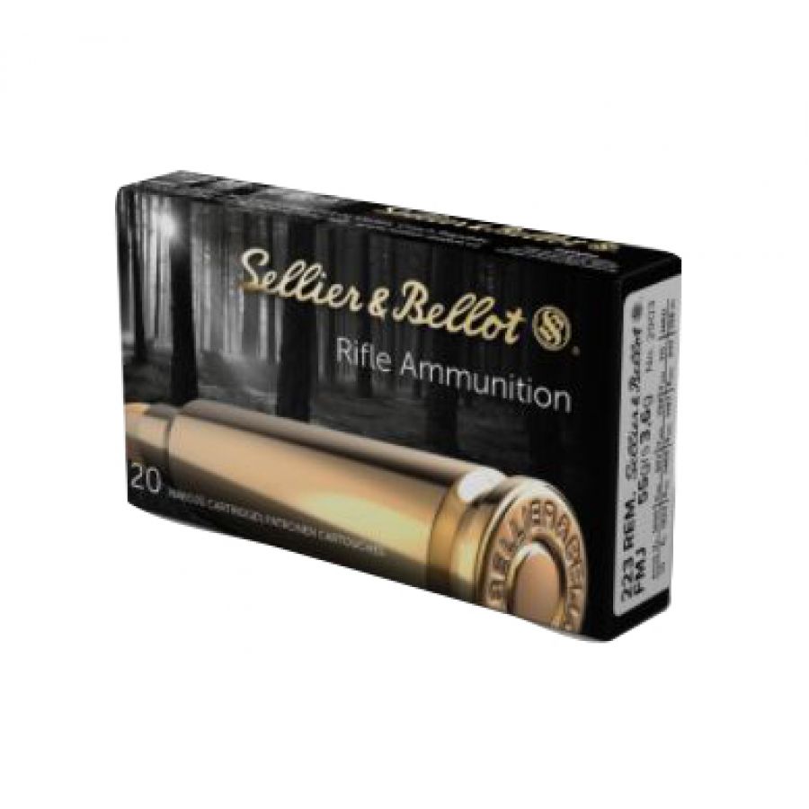 Sellier&amp;Bellot .223 Rem 3.6g/55grs FMJ ammunition 1/2