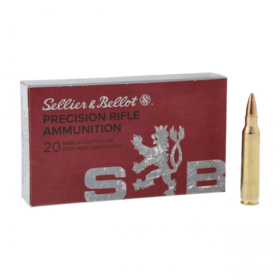 Sellier&amp;Bellot 223rem 3.36g/52gr HPBT ammunition 1/4