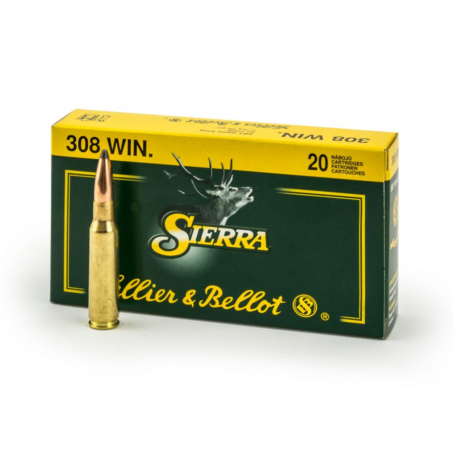 Sellier&amp;Bellot .308 Win 11.7g Sierra SBT ammunition 1/1