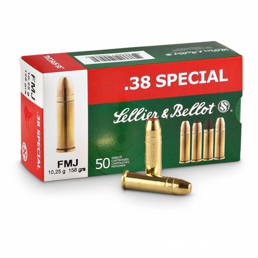 Sellier&amp;Bellot .38 FMJ ammunition 10.25g/158grs 1/1