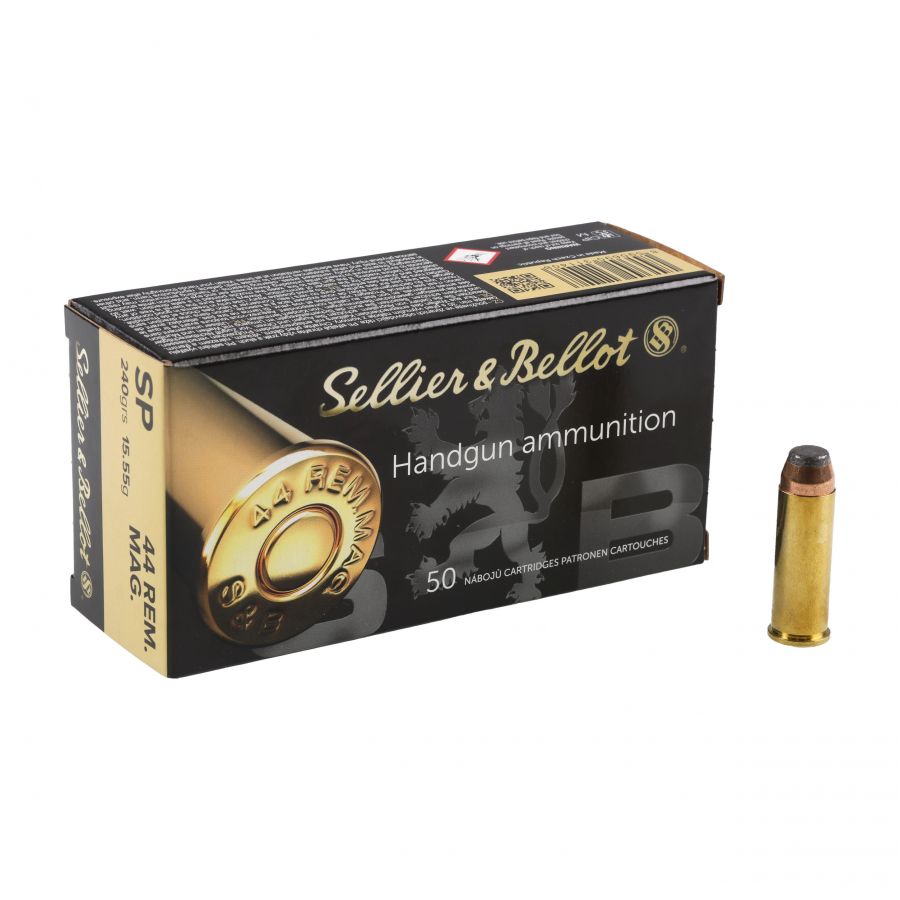 Sellier&amp;Bellot Ammunition Cal. 44 Mag SP 15.55g 1/4