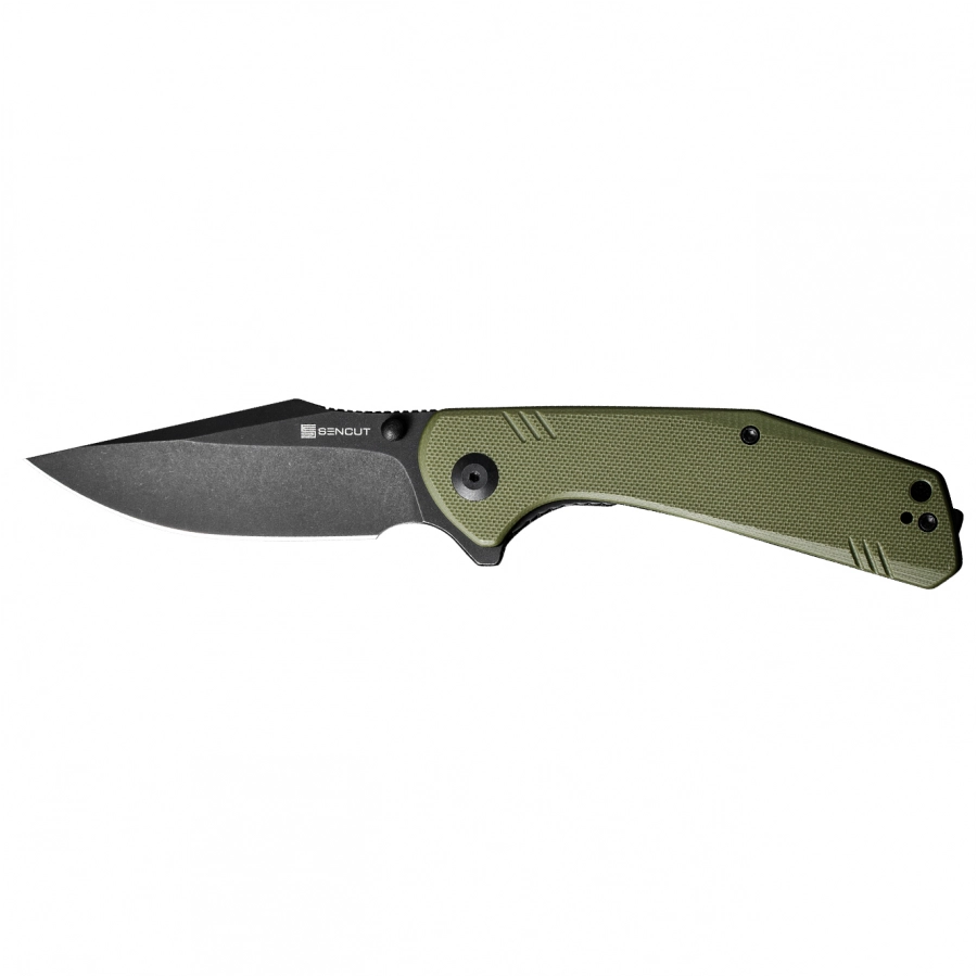 Sencut Actium SA02E OD green folding knife 1/6