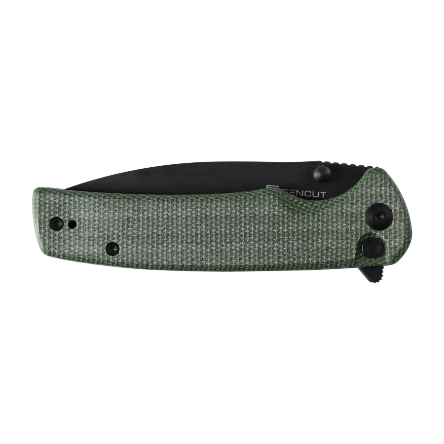 Sencut Sachse S21007-2 green micarta folding knife 4/6