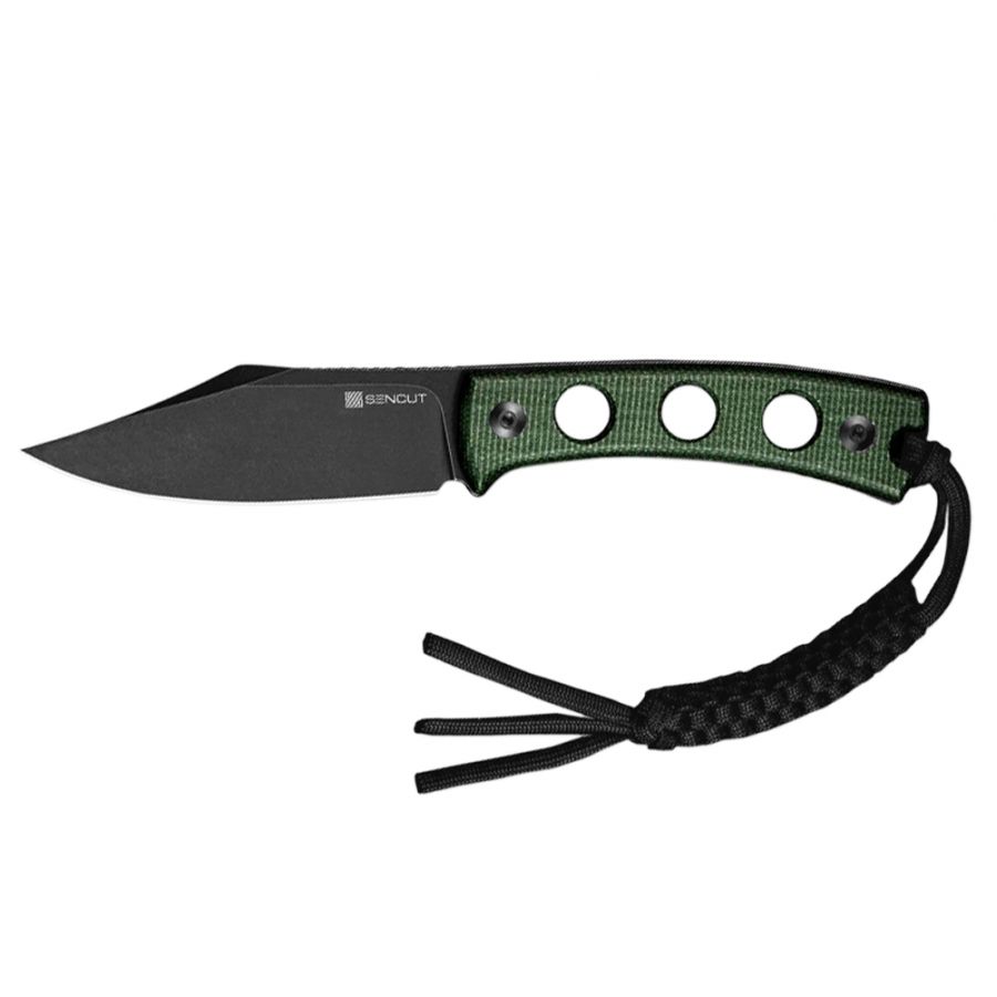 Sencut Waxahachie SA11C green fixed-blade knife 1/4