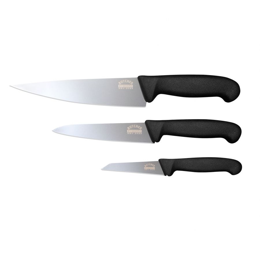 Set of 3 Samura Butcher kitchen knives 1/1
