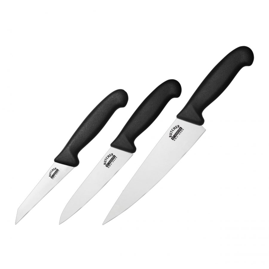 Set of 3 Samura Butcher kitchen knives 1/2