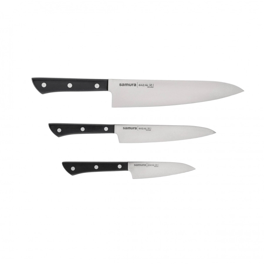 Set of 3 Samura Harakiri kitchen knives 2/9